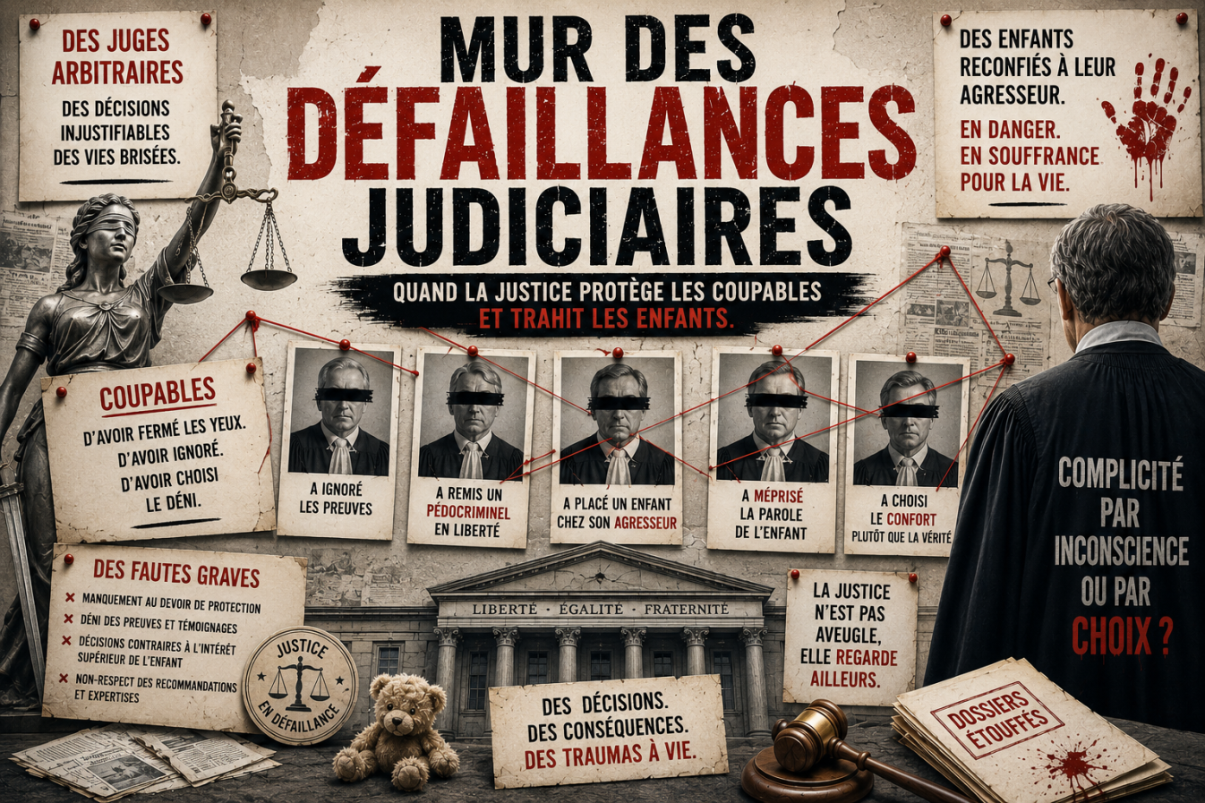 Mur des défaillances judiciaires